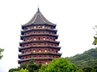 銭塘江の高潮を鎮めるために建立された塔「六和塔」