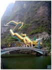 龍を模したトンネルを通り龍慶峡へ