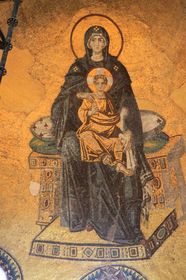 モザイク画「後陣の聖母子」