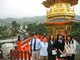 南蓮園池の前でパシャ