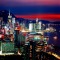 香港島側のビル群の夜景