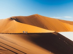 ナミブ砂漠の広大な砂丘