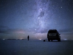 ウユニ塩湖の星空の絶景