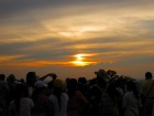 遺跡の頂上から見る夕日