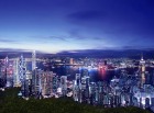 ビクトリアピークからの香港の夜景