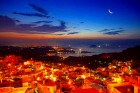 九ふんから望む基隆の夜景