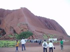 登山口付近から見たエアーズロック