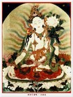 雍和宮の随所にチベットの神々が描かれている