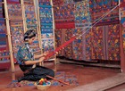 サン・ファン・ラグーナは美しい伝統の織物を作ることで有名な街