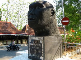 サンギランはジャワ原人の頭蓋骨が発見された町