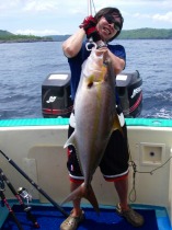 バリ島フィッシングで釣れた大きな魚