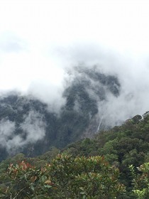 キナバル山麓にある滝。