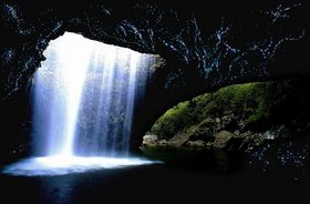 神秘的な土ボタルの光にうっとり