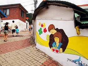壁画アートが楽しい韓国ドラマのロケ地