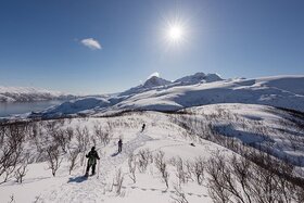 美しいノルウェーの自然の中を散策
