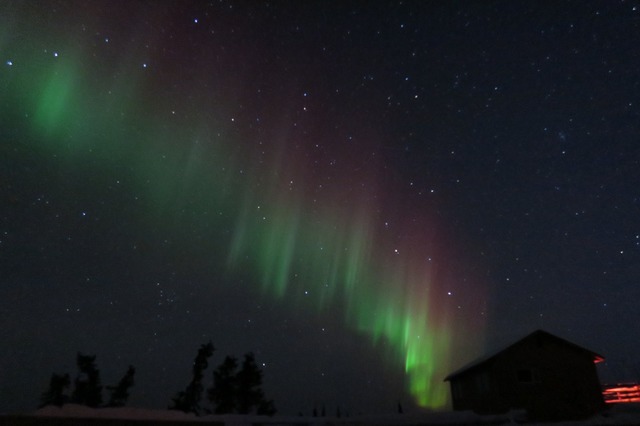 アラスカの壮大に広がる大自然の中でオーロラを鑑賞するツアーです