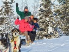 犬とのふれあいと特殊な犬ぞりを楽しむ!ハスキーラッシュ半日ツアー【英語ガイド/ 午前または午後/ 期間限定8月末~3月下旬】
