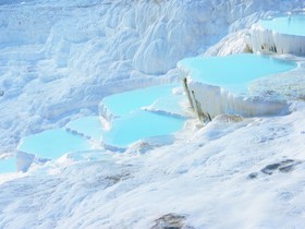 世界遺産パムッカレでパラグライディング