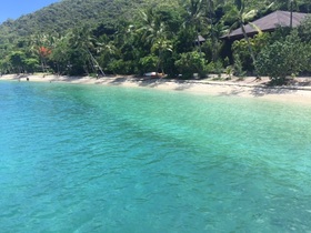 静かな海です。