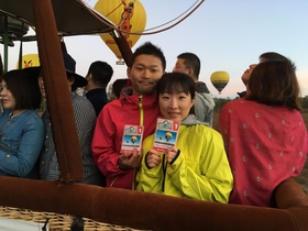 初✨気球乗りました