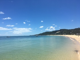 すごく海の綺麗なモートン島