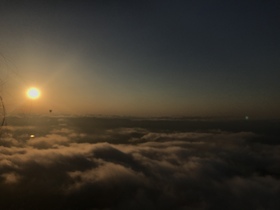 日の出の雲海を見ることができました！