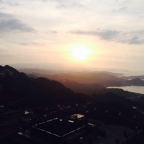 夕暮れの九份